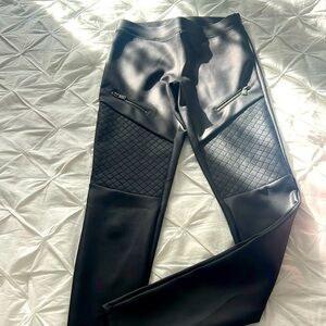 Express Pleather Moto Leggings XS